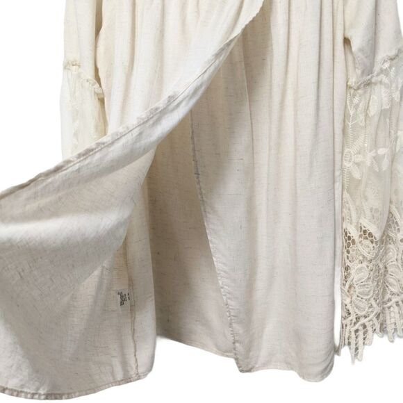 HUMMINGBIRD Lace Embroidered Off Shoulder Top M - Picture 6 of 8